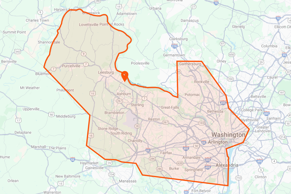 DeHenzel Training Service Area Map Lansdowne